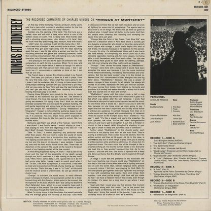 Charles Mingus – Mingus At Monterey (30 AM 001-002) 2LP 1977 FRA America | 中古LP