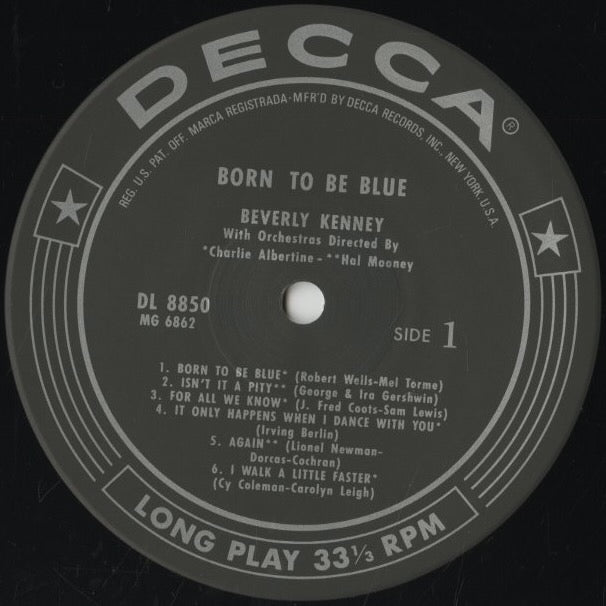 Beverly Kenney / ビヴァリー・ケニー / Born To Be Blue (MVJJ-30033)