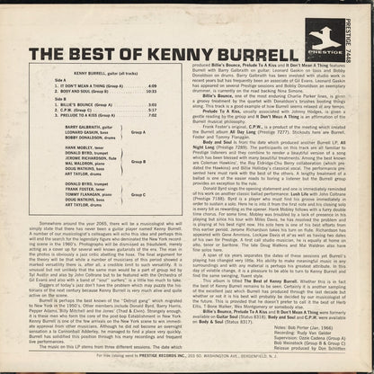 Kenny Burrell - The Best Of Kenny Burrell (PRST 7448) 1960's US Prestige｜中古LP
