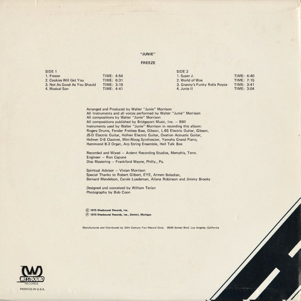 Junie - Freeze (W-214) LP 1975 US Westbound｜中古LP