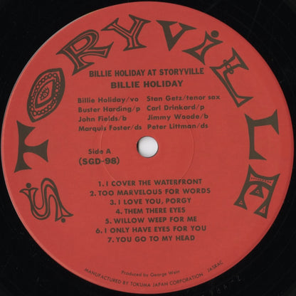 Billie Holiday / ビリー・ホリデイ / Billie Holiday At Storyville (SGD-98)