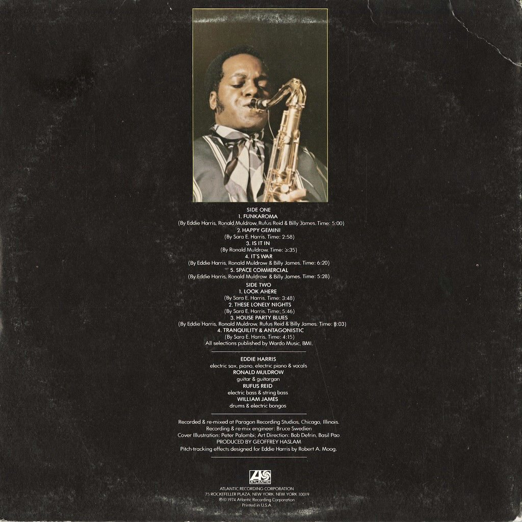 Eddie Harris - Is It In (SD 1659) 1975 US Atlantic｜中古LP