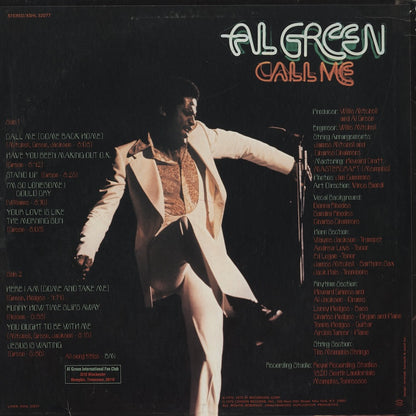 Al Green / アル・グリーン / Call Me (XSHL32077)