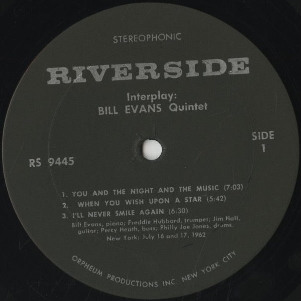 Bill Evans / ビル・エヴァンス / Interplay (RS 9445)