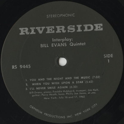Bill Evans / ビル・エヴァンス / Interplay (RS 9445)