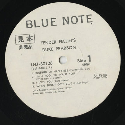 Duke Pearson / デューク・ピアソン / Tender Feelin's (LNJ-80126)