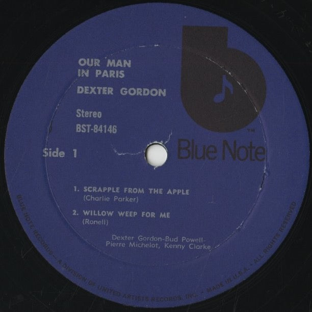 Dexter Gordon - Our Man In Paris (BST-84146) 1973 US Blue Note｜中古LP