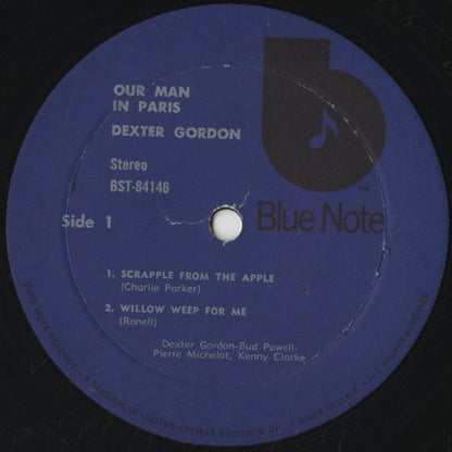 Dexter Gordon - Our Man In Paris (BST-84146) 1973 US Blue Note｜中古LP