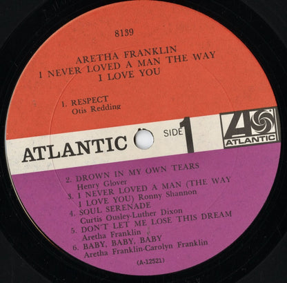 Aretha Franklin – I Never Loved A Man The Way I Love You (8139) LP 1967 US Atlantic MONO | 中古LP