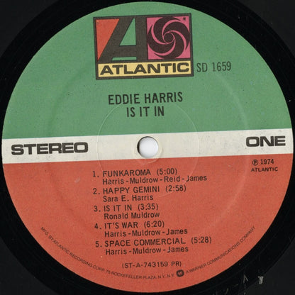 Eddie Harris - Is It In (SD 1659) 1975 US Atlantic｜中古LP