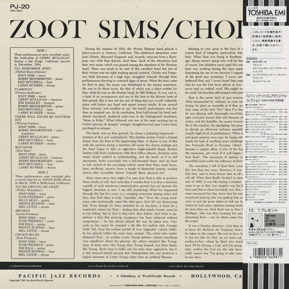 Zoot Sims - Choice (PJ-0020) LP 1961/1992 JPN Pacific Jazz｜中古LP