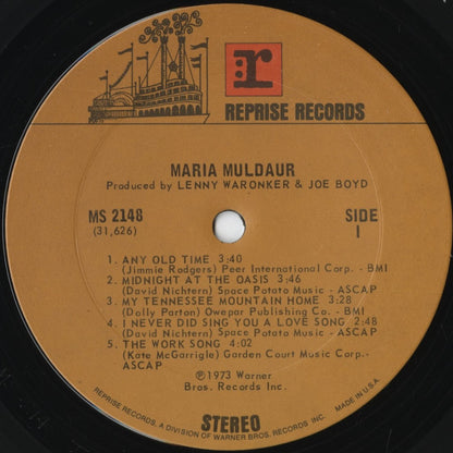 Maria Muldaur - Maria Muldaur (MS 2148) 1973 US Reprise｜中古LP