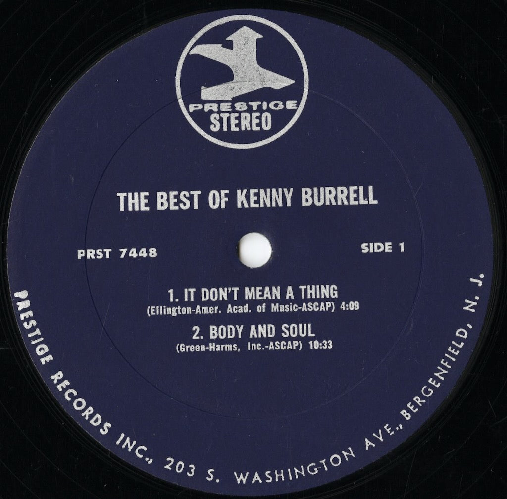 Kenny Burrell - The Best Of Kenny Burrell (PRST 7448) 1960's US Prestige｜中古LP