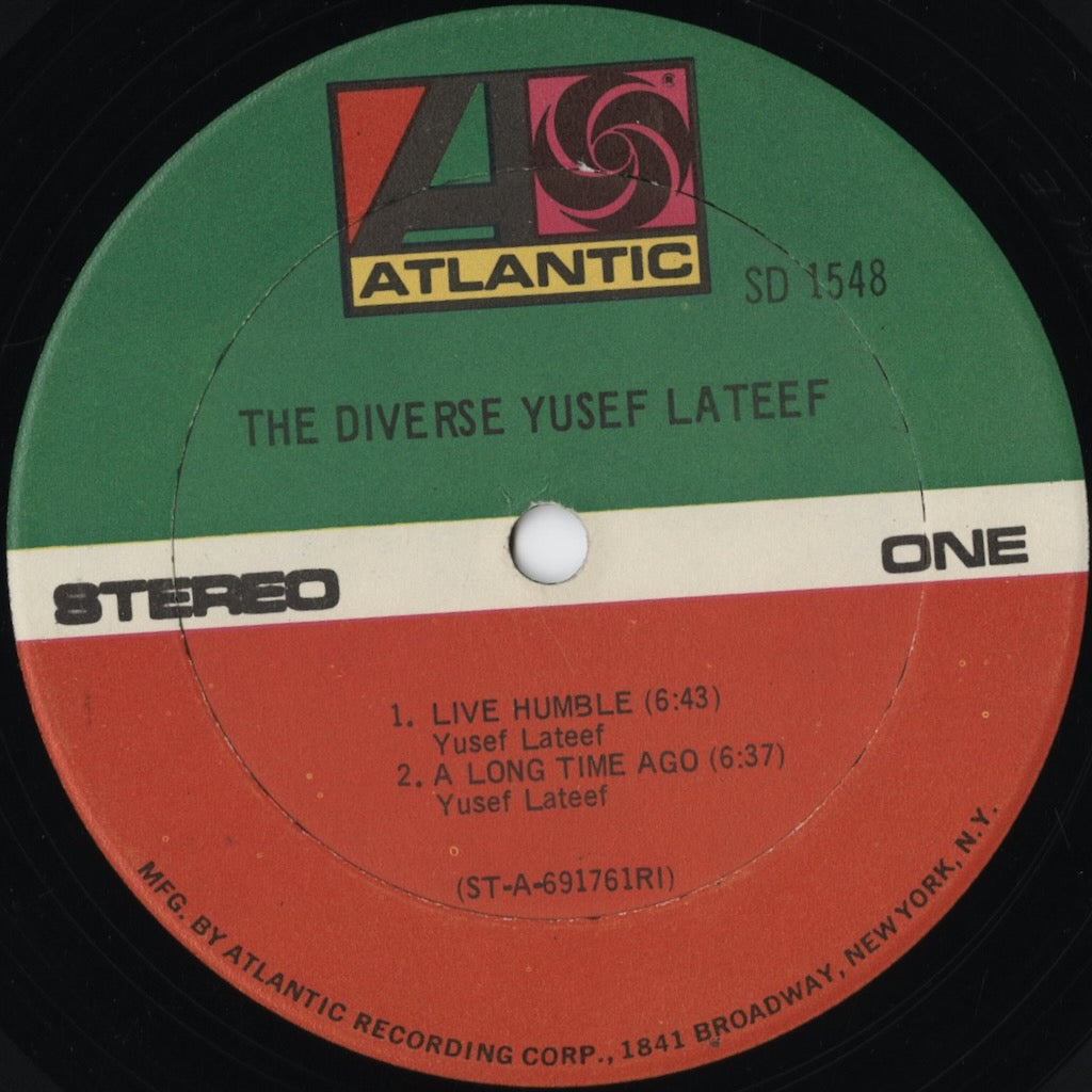 Yusef Lateef - The Diverse Yusef Lateef (SD 1548) LP 1970 US Atlantic｜中古LP