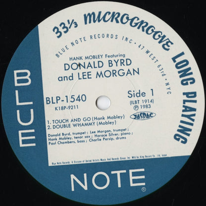 Hank Mobley - Hank Mobley With Donald Byrd And Lee Morgan (K18P-9211) 1983 JPN Blue Note｜中古LP