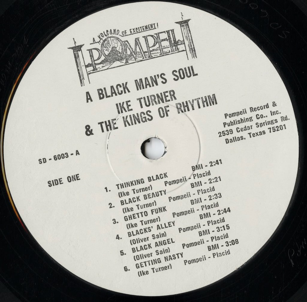 Ike Turner - A Black Man's Soul (SD 6003) 1969 US Pompeii｜中古LP
