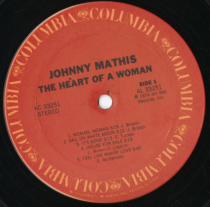 Johnny Mathis - The Heart Of Woman (KC 33251) 1974 US Columbia｜中古LP