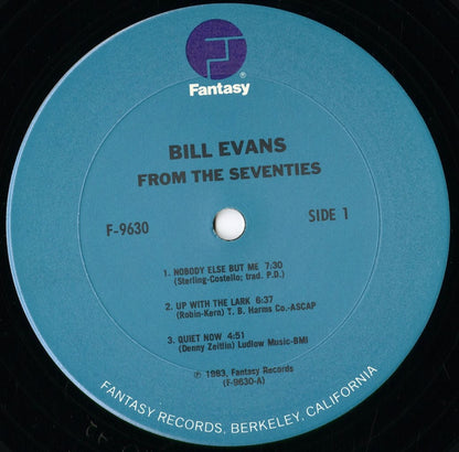 Bill Evans - From The 70's (F-9630) 1984 US Fantasy｜中古LP
