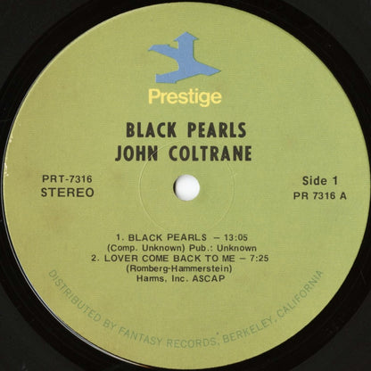 John Coltrane - Black Pearls (PRT-7316) LP 1974 US Prestige｜中古LP