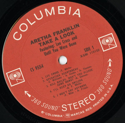 Aretha Franklin / Take A Look (CS 9554) LP 1967 US Columbia