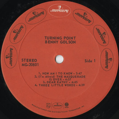 Benny Golson - Turning Point (MG 20801) 1973 US Mercury｜中古LP
