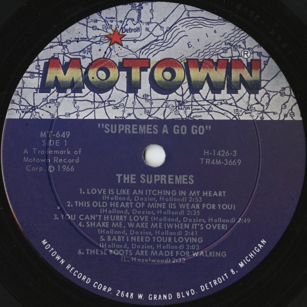 The Supremes – A' Go-Go (MT-649) LP 1966 US Motown | 中古LP