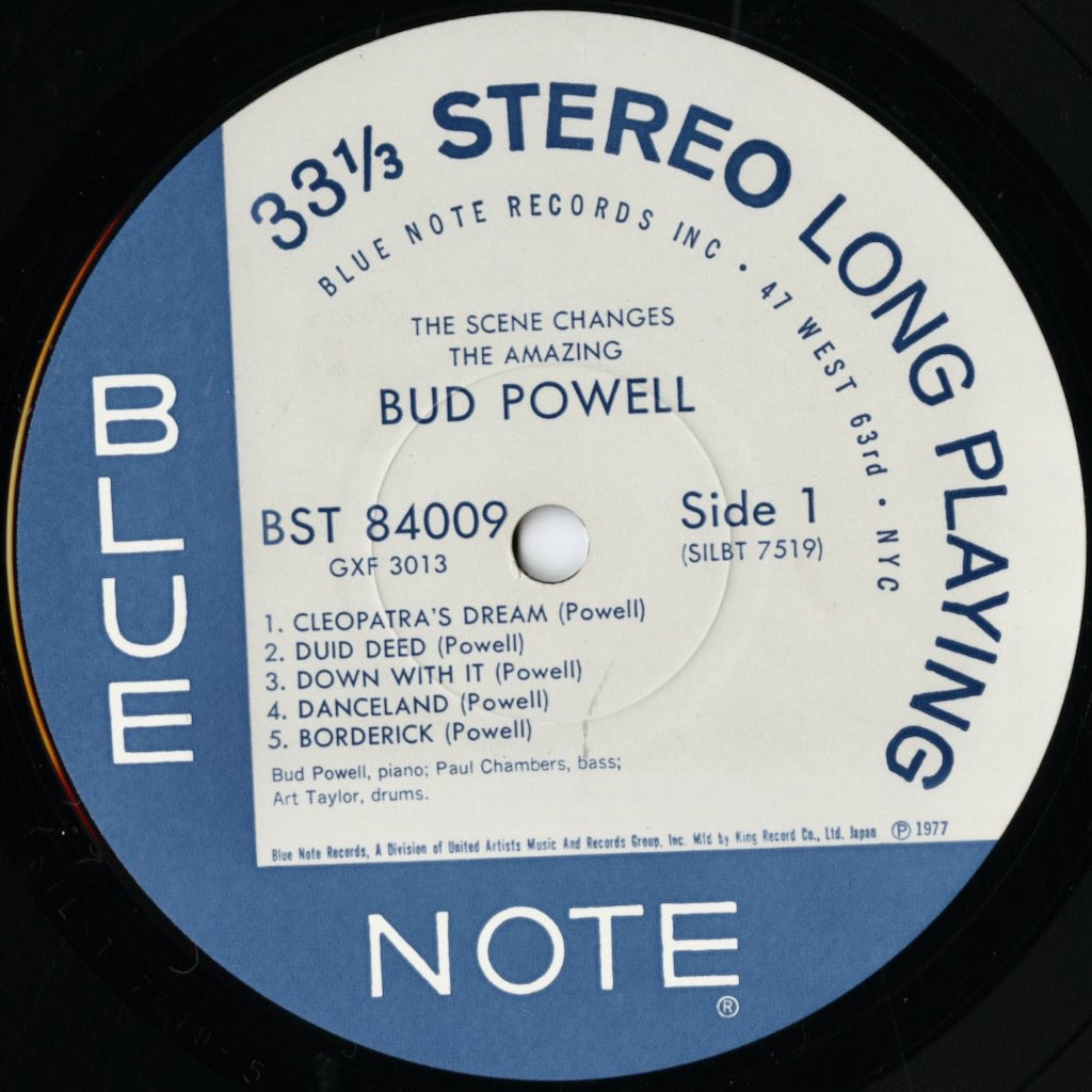 Bud Powell - The Scene Changes - The Amazing Bud Powell Vol.5 (GXF-3013) 1977 JPN Blue Note｜中古LP