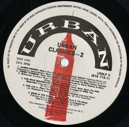 V.A.(James Brown, Timmy Thomas, Roy Ayers etc...) - Urban Classics (URBLP 5) 1988 UK Urban｜中古LP