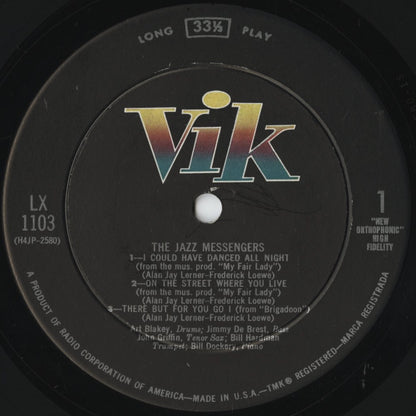 Art Blakey & The Jazz Messengers – Selections From Lerner And Loewe's (LX 1103) LP 1957 US Vik | 中古LP