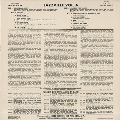 Gene Roland / Hal Serra / ジーン・ローランド　ハル・セラ / Jazzville Vol. 4 (FSR 633)