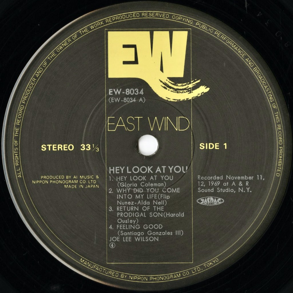 Joe Lee Wilson – Hey Look At You (EW-8034) LP 1976 JPN East Wind | 中古LP