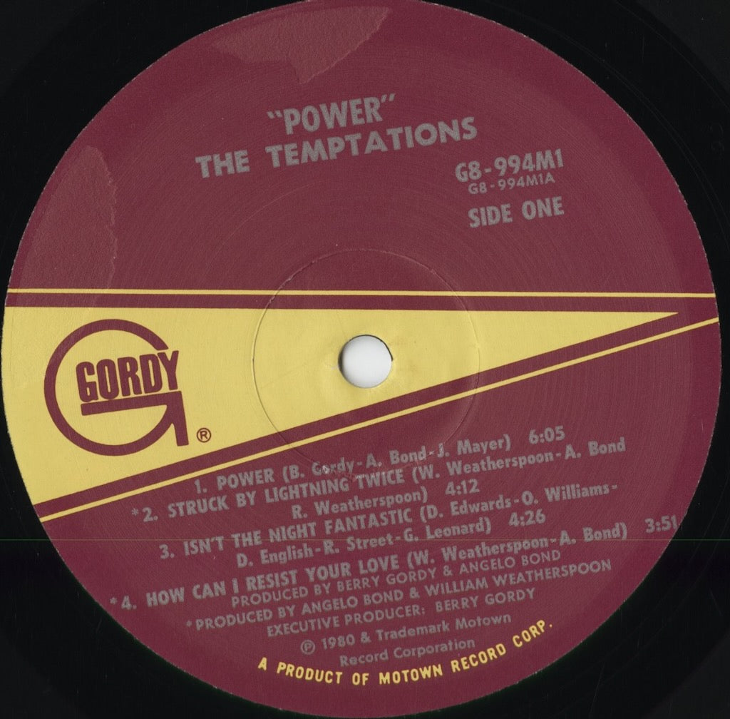 The Temptations - Power (G8-994M1) 1980 US Gordy｜中古LP