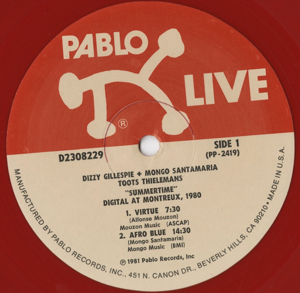 Mongo Santamaria - Summertime (D2308229) 1981 US Pablo Live｜中古LP