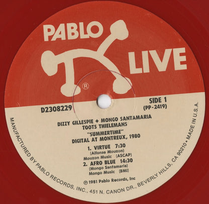Mongo Santamaria - Summertime (D2308229) 1981 US Pablo Live｜中古LP