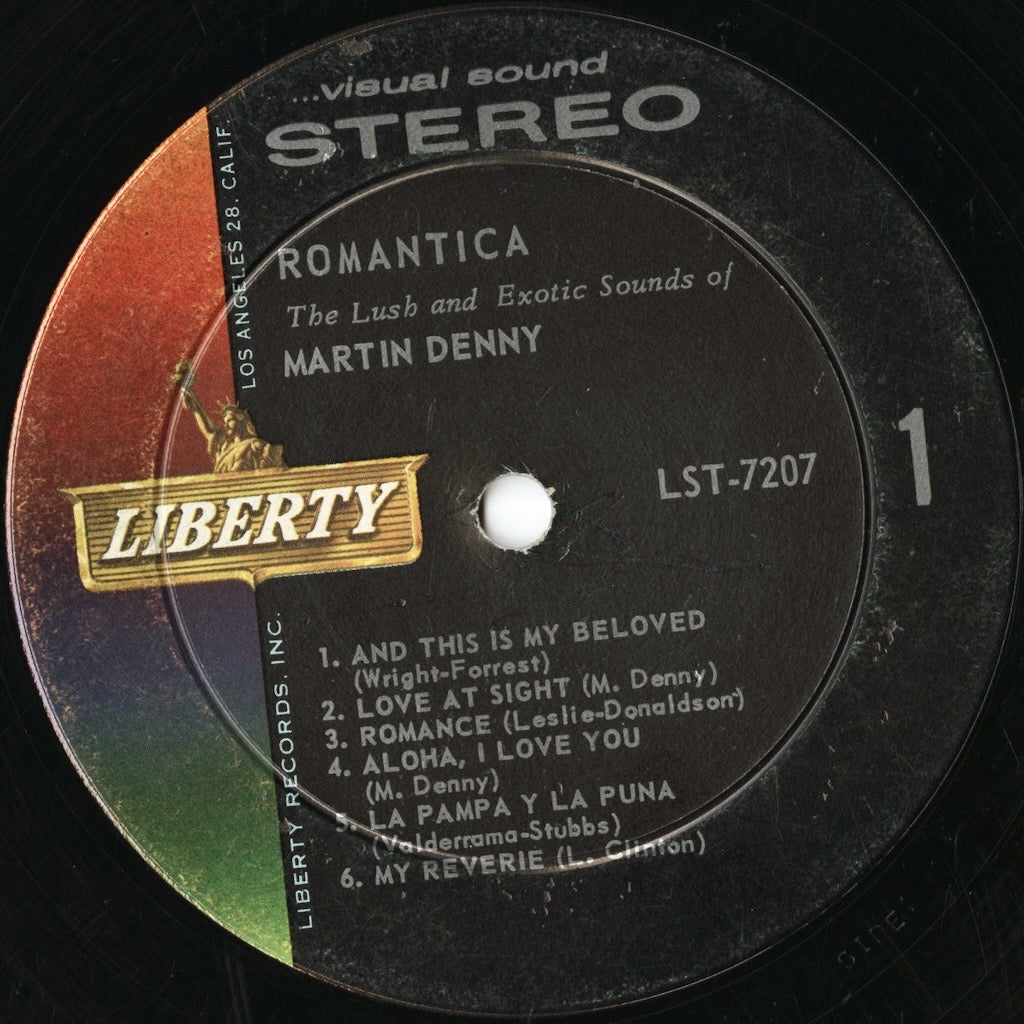 Martin Denny - Romantica (LST-7207) 1961 US Liberty STEREO｜中古LP