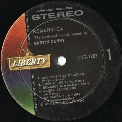 Martin Denny - Romantica (LST-7207) 1961 US Liberty STEREO｜中古LP