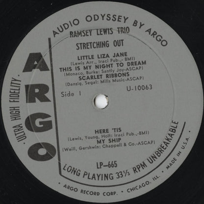 Ramsey Lewis – Stretching Out (LP 665) LP 1960 US Argo | 中古LP