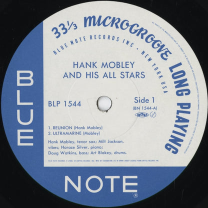 Hank Mobley - Hank Mobley And His All Stars (BLP 1544) 1984 JPN Blue Note / 東芝｜中古LP