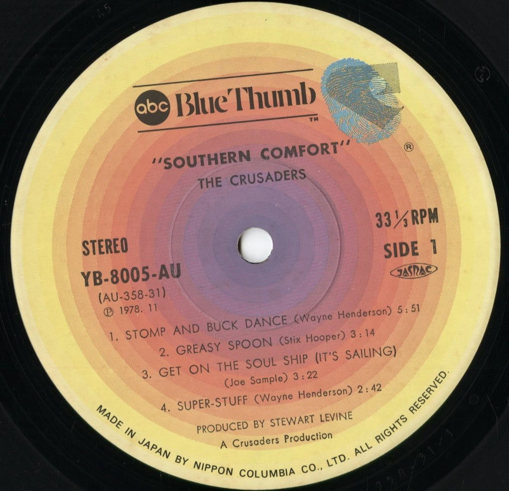 The Crusaders - Southern Comfort (YB-8005-AU) 1978 JPN Blue Thumb｜中古LP