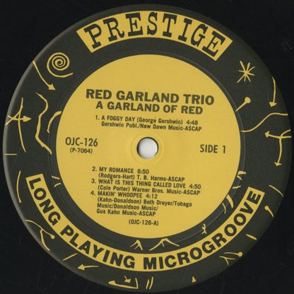 Red Garland / レッド・ガーランド / A Garland Of Red (OJC-126)