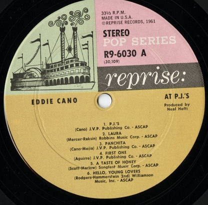 Eddie Cano - Eddie Cano At P.J.'s (R9-6030) LP 1962 US Reprise｜中古LP