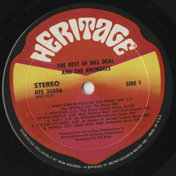 Bill Deal & The Rhondels / ビル・ディール / The Best Of (HTS-35006)