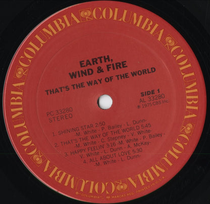 Earth Wind & Fire – That's The Way Of The World (PC 33280) 1975 US Columbia | 中古LP