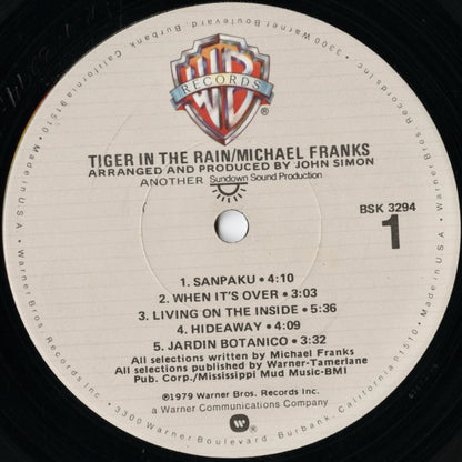 Michael Franks / マイケル・フランクス / Tiger In The Rain (BSK 3294)