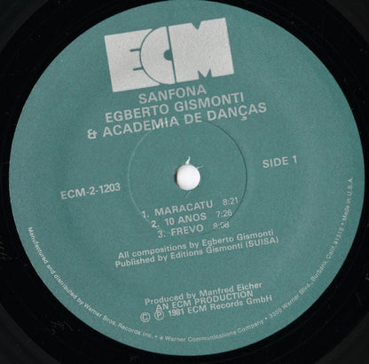 Egberto Gismonti / エグベルト・ジスモンチ / Sanfona (ECM-2-1203)