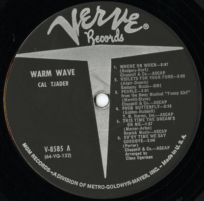 Cal Tjader / カル・ジェイダー / Warm Wave (V-8585)