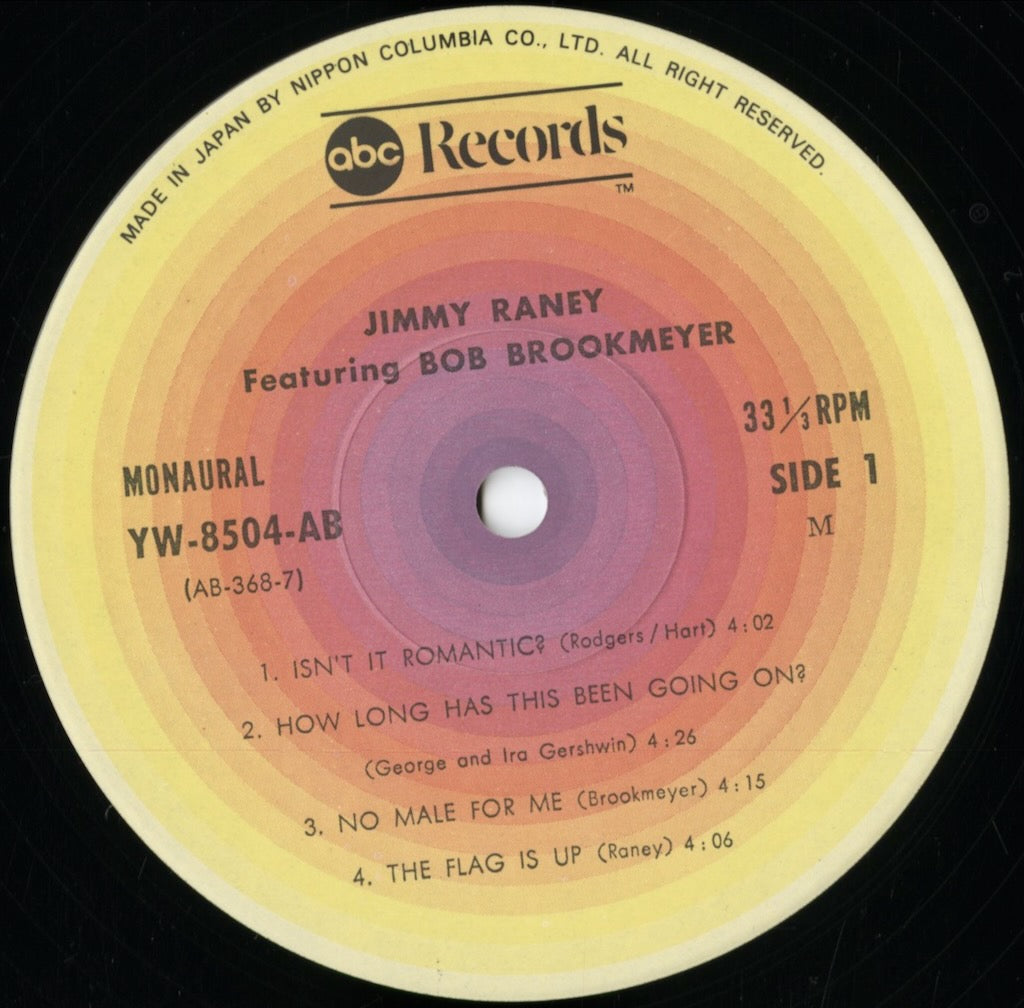 Jimmy Raney - Jimmy Raney Featuring Bob Brookmeyer (YW-8504-AB) 1976 JPN ABC｜中古LP