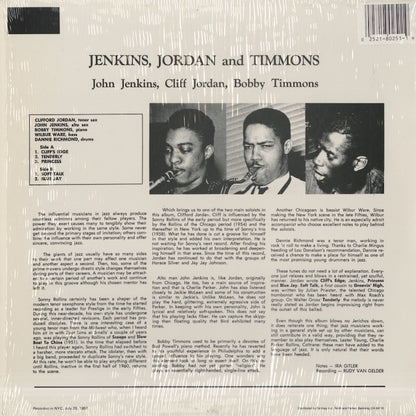 John Jenkins / ジョン・ジェンキンス / Jenkins, Jordan And Timmons (OJC-251)