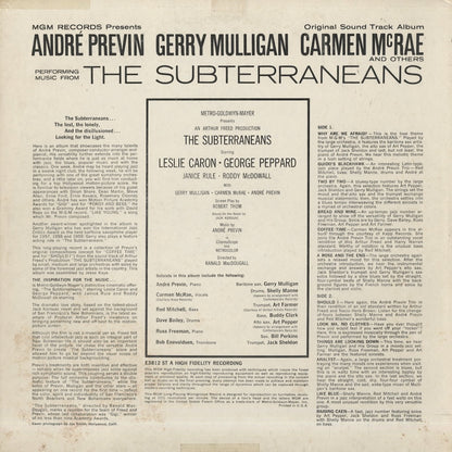 André Previn - Gerry Mulligan - Carmen McRae / The Subterraneans - OST (SE3812ST)
