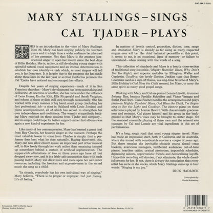 Cal Tjader / Mary Stallings / カル・ジェイダー　メリー・スターリングス / Cal Tjader-Plays Mary Stallings-Sings (OJC-284)